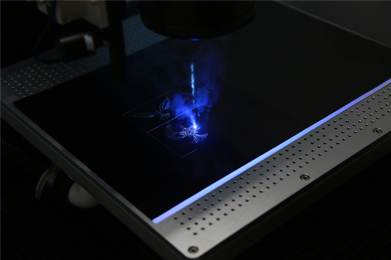 15W uv laser engraving glass with reduced thermal damage